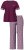 Ulla Popken 849850 Pijama aos quadrados Vermelho baga - Pijamas/Loungewear - 