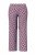 Ulla Popken 849850 Pijama aos quadrados Vermelho baga - Pijamas/Loungewear - 