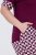 Ulla Popken 849850 Pijama aos quadrados Vermelho baga - Pijamas/Loungewear - 