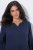 Ulla Popken 849856 Vestido com folhos Azul-marinho - Vestidos midi - Vestidos Midi Tamanhos Grandes