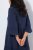 Ulla Popken 849856 Vestido com folhos Azul-marinho - Vestidos midi - Vestidos Midi Tamanhos Grandes