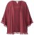 Ulla Popken 849860 Quimono Vermelho ferrugem - Cardigans - Casacos de malha femininos plus size