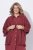 Ulla Popken 849860 Quimono Vermelho ferrugem - Cardigans - Casacos de malha femininos plus size
