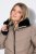 Ulla Popken 850041 Sobretudo acolchoado Taupe - Casacos - Casacos de Mulher em Tamanhos Grandes