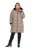 Ulla Popken 850041 Sobretudo acolchoado Taupe - Casacos - Casacos de Mulher em Tamanhos Grandes