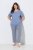 Ulla Popken 850045 Pijama de manga curta Azul claro - Pijamas/Loungewear - 