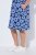 Ulla Popken 850121 Vestido de jersey de manga curta com decote em V Azul - Vestidos em jersey - 