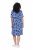 Ulla Popken 850121 Vestido de jersey de manga curta com decote em V Azul - Vestidos em jersey - 