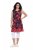 Ulla Popken 850175 Vestido de jersey estampado Coral - Vestidos em jersey - 
