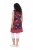 Ulla Popken 850175 Vestido de jersey estampado Coral - Vestidos em jersey - 