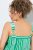 Ulla Popken 850197 Vestido às riscas com folhos Verde - Vestidos de verão - Vestidos de verão plus size