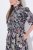 Ulla Popken 850298 Vestido camiseiro floral Azul-marinho - Vestidos maxi - Vestidos maxi plus size para mulher