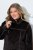 Ulla Popken 850310 Casaco de pelo sintético Castanho escuro - Jaquetas - Casacos plus size para mulher
