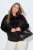 Ulla Popken 850310 Casaco de pelo sintético Castanho escuro - Jaquetas - Casacos plus size para mulher