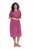 Ulla Popken 850346 Vestido estampado com decote em V Rosa - Vestidos midi - Vestidos Midi Tamanhos Grandes