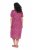 Ulla Popken 850346 Vestido estampado com decote em V Rosa - Vestidos midi - Vestidos Midi Tamanhos Grandes