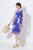 Ulla Popken 850367 Vestido de jersey estampado Azul-marinho - Vestidos em jersey - 