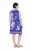 Ulla Popken 850367 Vestido de jersey estampado Azul-marinho - Vestidos em jersey - 