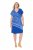Ulla Popken 850389 Vestido de chiffon estampado Azul - Vestidos - Vestidos para todos os tamanhos
