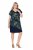 Ulla Popken 850393 Vestido de chiffon estampado Azul-marinho - Vestidos de verão - Vestidos de verão plus size