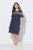 Ulla Popken 850401 Camisa de noite floral Azul-marinho - Camisas de noite - 