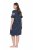 Ulla Popken 850401 Camisa de noite floral Azul-marinho - Camisas de noite - 