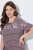 Ulla Popken 850401 Camisa de noite floral Castanho - Camisas de noite - 