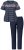 Ulla Popken 850403 Pijama com flores Azul-marinho - Pijamas/Loungewear - 