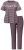 Ulla Popken 850403 Pijama com flores Castanho - Pijamas/Loungewear - 