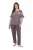 Ulla Popken 850403 Pijama com flores Castanho - Pijamas/Loungewear - 
