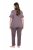Ulla Popken 850403 Pijama com flores Castanho - Pijamas/Loungewear - 