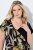 Ulla Popken 850406 Vestido de chiffon estampado Preto - Vestidos - Vestidos para todos os tamanhos