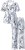 Ulla Popken 850441 Pijama com padrão Branco sujo - Pijamas/Loungewear - 