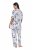 Ulla Popken 850441 Pijama com padrão Branco sujo - Pijamas/Loungewear - 