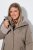 Ulla Popken 850509 Casaco de pelo sintético Taupe - Jaquetas - Casacos plus size para mulher