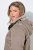 Ulla Popken 850509 Casaco de pelo sintético Taupe - Jaquetas - Casacos plus size para mulher