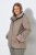 Ulla Popken 850509 Casaco de pelo sintético Taupe - Jaquetas - Casacos plus size para mulher