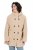 Ulla Popken 850589 Casaco teddy Branco sujo - Jaquetas - Casacos plus size para mulher