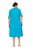 Ulla Popken 850724 Vestido midi de manga curta com cinto para atar Turquesa - Vestidos midi - Vestidos Midi Tamanhos Grandes