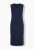 Ulla Popken 850725 Vestido de malha com decote em V Azul-marinho - Vestidos de malha - 
