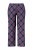 Ulla Popken 850864 Conjunto de pijama de 3 peças aos quadrados Violeta - Pijamas/Loungewear - 