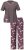 Ulla Popken 850903 Pijama com flores pack de 2 Castanho - Pijamas/Loungewear - 