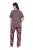 Ulla Popken 850903 Pijama com flores pack de 2 Castanho - Pijamas/Loungewear - 