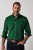 JP1880 850921 Camisa de bombazina de manga comprida Verde floresta TALL - TALL camisas - Camisas TALL para Homens Altos