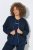 Ulla Popken 851040 Sweatshirt com fecho Azul-marinho - Sweatshirts - Sweatshirts de mulher em tamanho grande