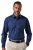 JP1880 851055 Camisa de vestir estampada sem engomar manga comprida Azul-marinho TALL - TALL camisas - Camisas TALL para Homens Altos