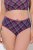 Ulla Popken 851070 Cuecas aos quadrados em algodão orgânico pack de 5 Violeta - Cuecas - 