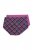 Ulla Popken 851071 Cuecas aos quadrados em algodão orgânico pack de 2 Violeta - Cuecas - 