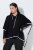 Ulla Popken 851127 Poncho de malha aberto com debrum de strass Preto - Ponchos e capas - 