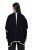 Ulla Popken 851127 Poncho de malha aberto com debrum de strass Preto - Ponchos e capas - 